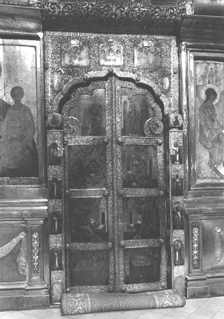 Poort der heiligen in iconostase