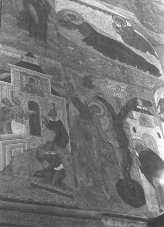 Aartsengel-kathedraal, interieur: muurschilderingen