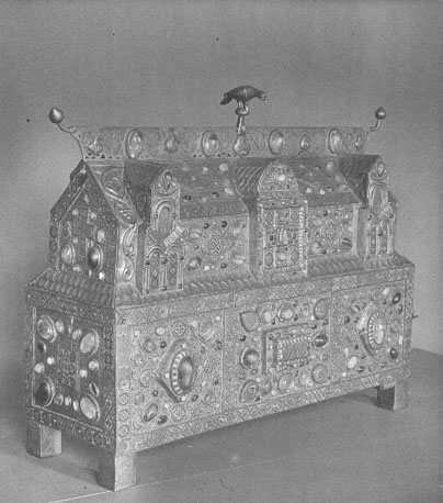 Reliekschrijn van sint Stephanus, de zogenaamde "châsse de saint Etienne de Muret"