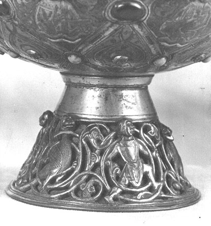 Ciborie "d' Alpais", detail: voetstuk van het ciborie