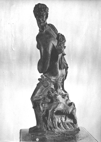 Sculptuur: "Diana", achterkant