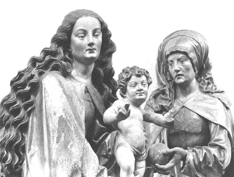 'Anna-te-drieën': Maria, Anna en het Christuskind in het midden