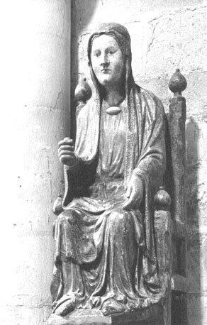 Kooromgang, tronende Maria ('Sedes Sapientiae')
