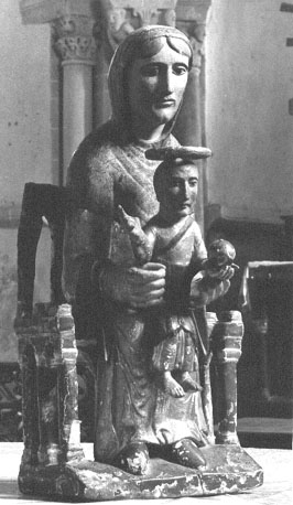 Tronende Moeder Gods: Sedes Sapientiae, genoemd Notre-Dame de Mailhat