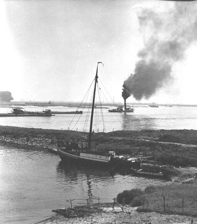 Boten op de rivier