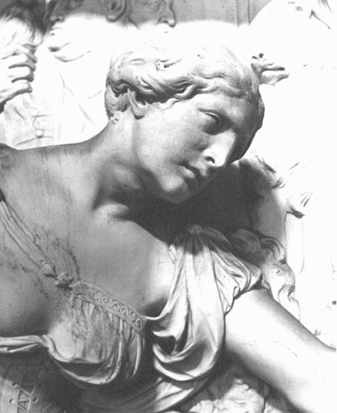 Rechtszaal / Vierschaar, wand tegenover de ramen, reliëf "Salomo's Oordeel" (detail)