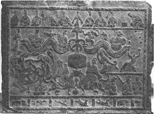 Reliëf op grafsteen