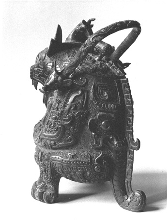 Rituele vaas, achterkant