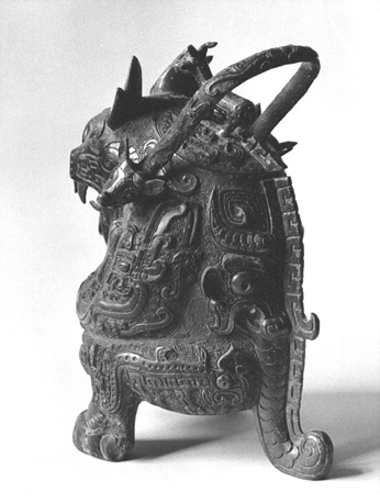Rituele vaas, achterkant