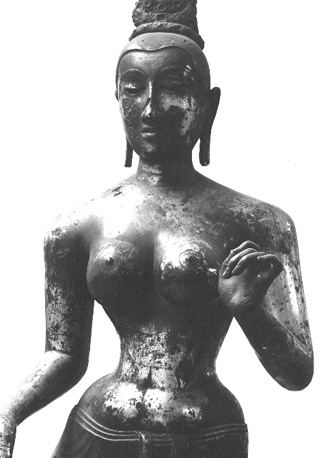 De Boeddhistische godin Tara; bovenlichaam