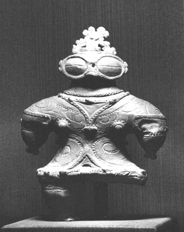 Aardewerk figuurtje (vrouwelijk)
