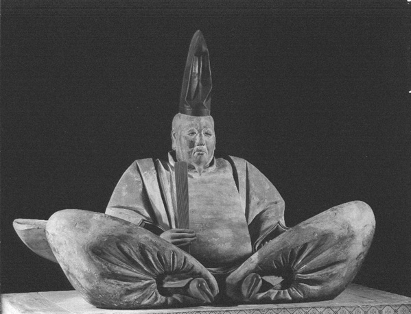 Zittend persoon (Uesugi Shigefusa, een strijder)