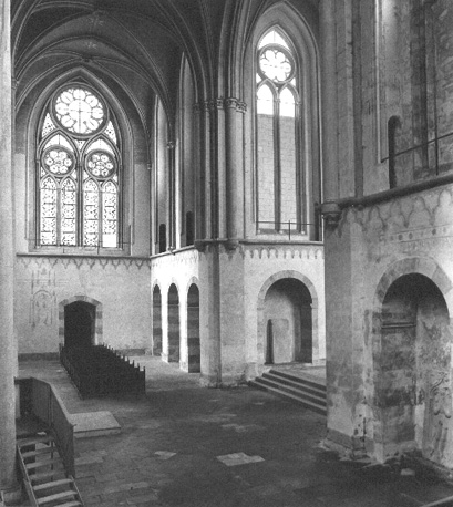 Zicht op noorder transept