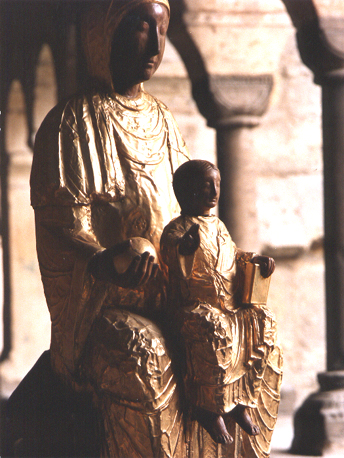 Tronende Maria met Christuskind, genoemd Goldene Madonna ('Sedes Sapientiae')