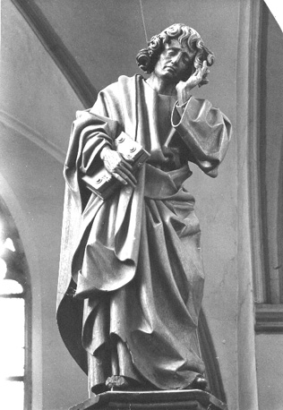 Johannes naast het kruis (deel van Triomfkruis)