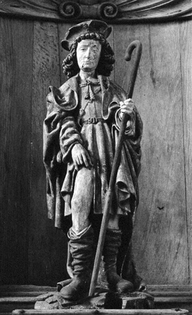Noordelijk zijaltaar, retabel: Sint Rochus