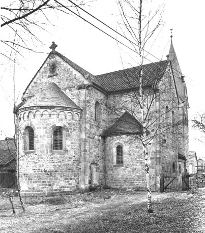 Koor, apsis, absidiool en transept vanuit het (noord-) oosten