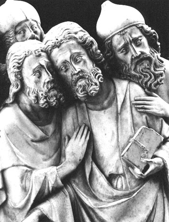 Kus van Judas (deel van grotere beelden-groep)