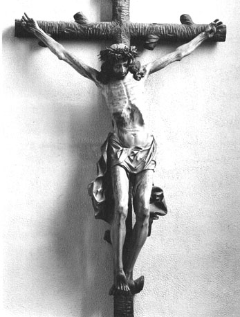 Christus aan het kruis (met doornen-kroon), Misericors Salvator genoemd