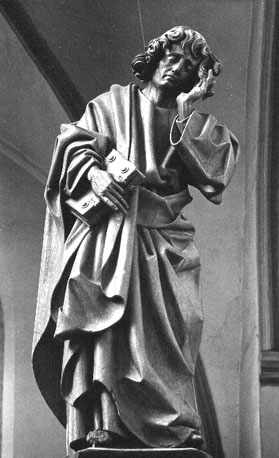 Johannes naast het kruis (deel van Triomfkruis)