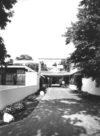 Zicht op het sanatorium, detail