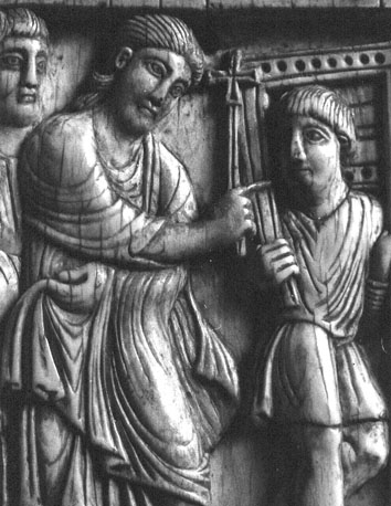 Jezus geneest een lamme; detail