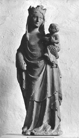 Staande Maria (met kroon) met Christuskind