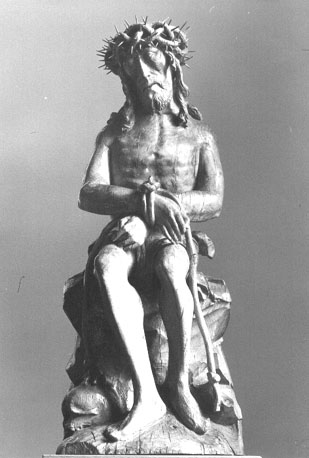 Christus (in doodsstrijd) wacht op zijn kruisiging; 'Christus op de koude steen'
