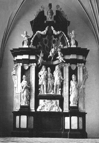 Grafmonument (van Const. Marselis, Peder Rodsteen en Sophia Elis. Carisius)