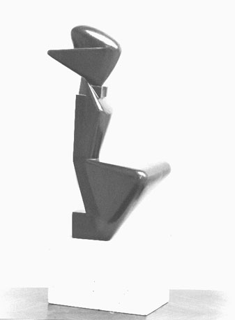 Vrouwenfiguur gehurkt