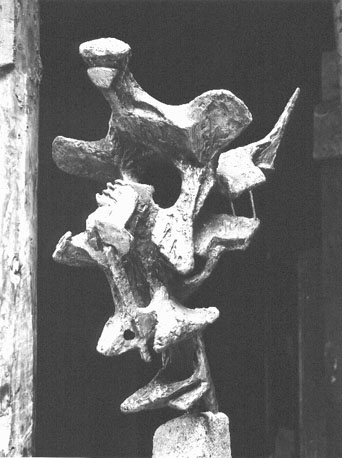 Sculptuur: "Vliegend" (Vogel; Plesman)