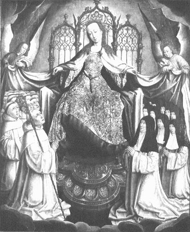 "Schutzmantelmadonna" die de cisterciënzer orde beschermt ("La Vierge de Citeaux")