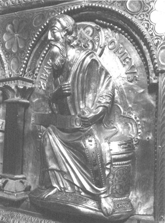 Reliekschrijn van sint Servatius ("Noodkist"), lange kant, apostel: Bartholomeus