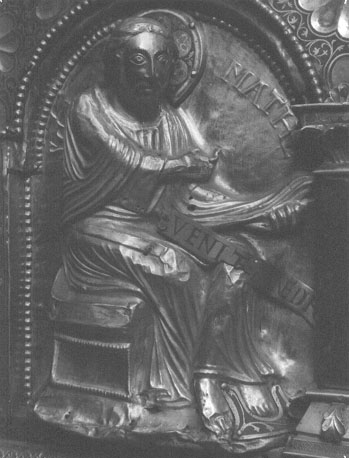Reliekschrijn van sint Servatius ("Noodkist"), lange kant, apostel: Mattheus