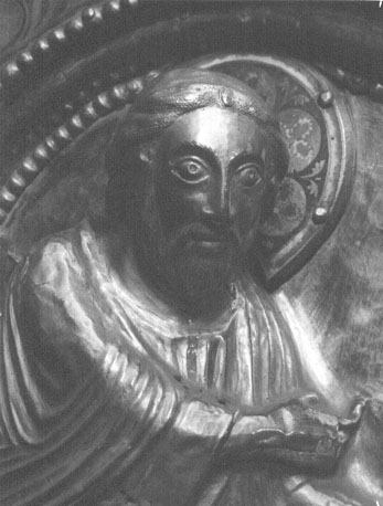 Reliekschrijn van sint Servatius ("Noodkist"), lange kant, apostel: hoofd van Mattheus