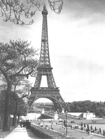 Zicht op Eiffeltoren