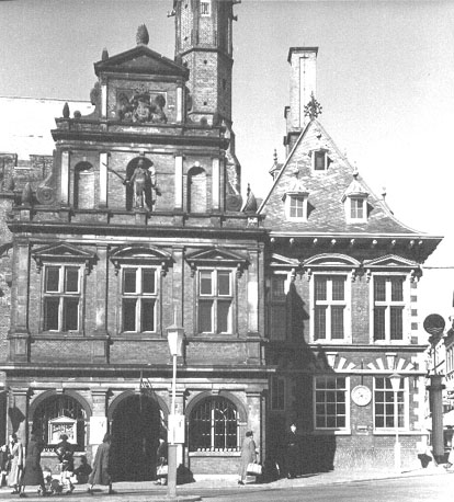 Deel van het stadhuis, facade