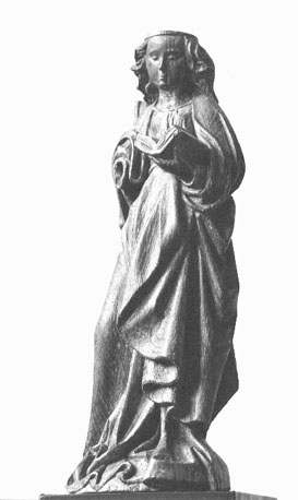 Sint Barbara, met boek in haar linkerhand