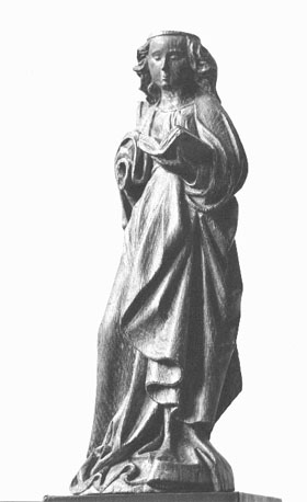 Sint Barbara, met boek in haar linkerhand
