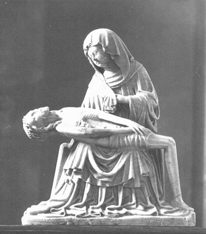 "Nood Gods" (Christus beweend door Maria)