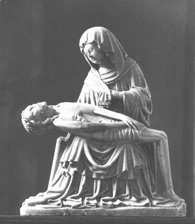 "Nood Gods" (Christus beweend door Maria)