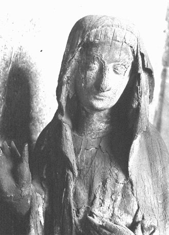 Staande Maria, bovenlichaam (uit 'Kruisigingsgroep')