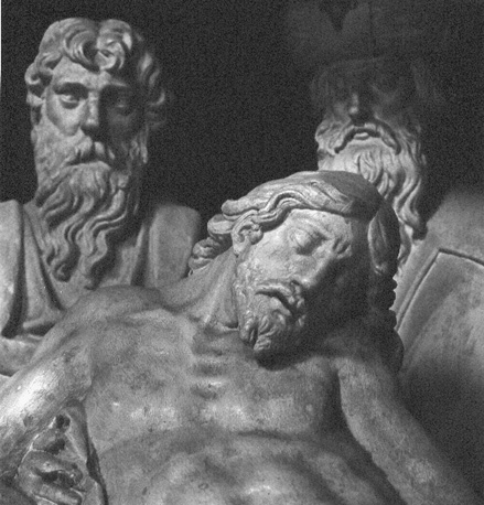 Schatkamer, Beeldengroep: Graflegging van Christus (detail)