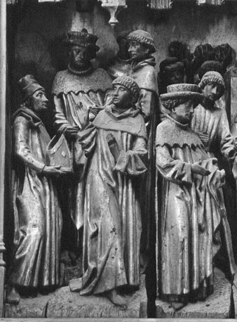 Leonardusretabel; detail: Leonardus weigert de bisschopsmijter