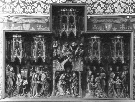 Retabel met scènes uit het leven van Maria