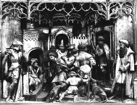 Retabel met scènes uit het leven van Johannes de Doper, fragment: Johannes de Doper gearresteerd en in de gevangenis gezet