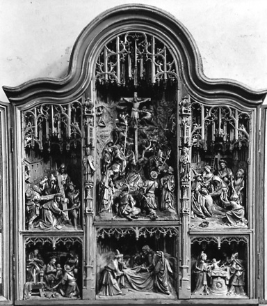 Altaarretabel met scènes uit het leven van Christus