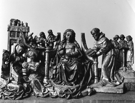 Maria met Christuskind en heilige vrouwen