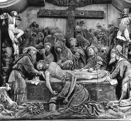 Retabel: Graflegging van Christus