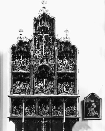 Retabel: Passie van Christus en de legende van de heilige Dionysius